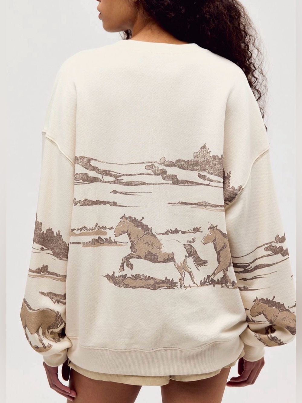 Free People x Daydream Running Horses Crewneck - Picture 2 of 8